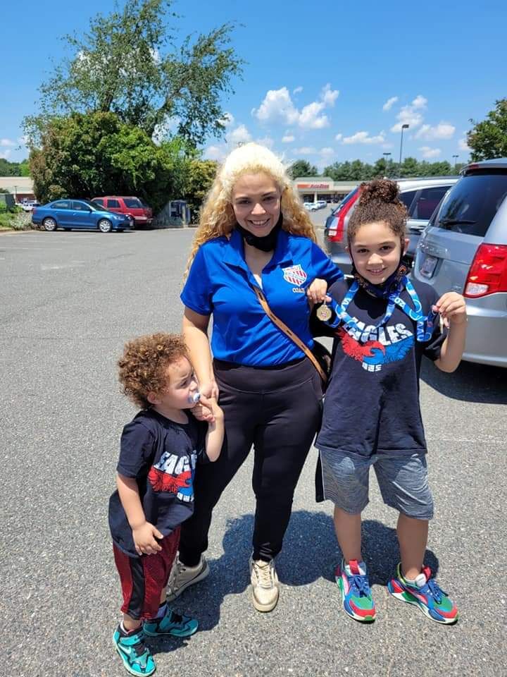 Joshua Aguile and his family